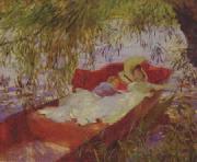 John Singer Sargent, Two Women Asleep in a Punt under the Willows
